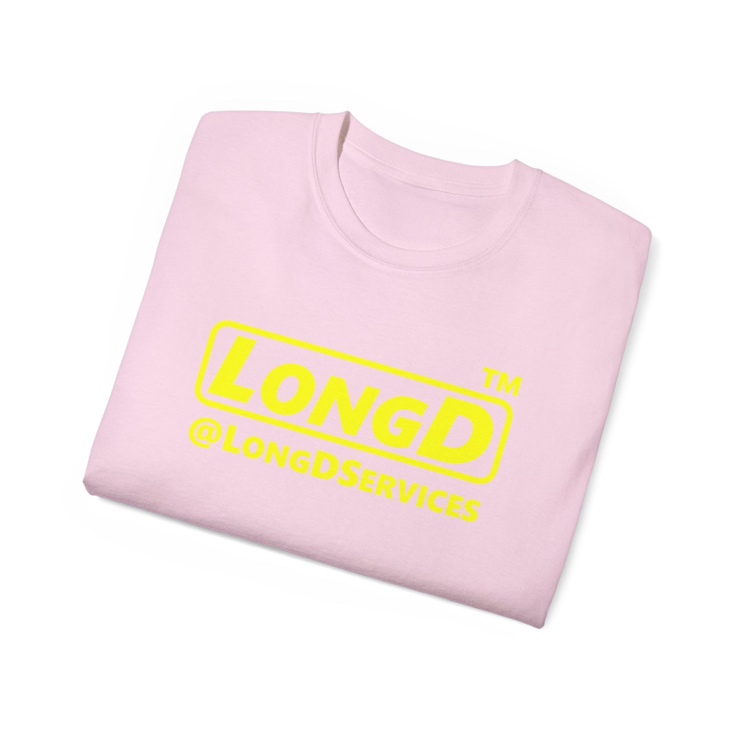 LongD® Logo Cotton Tee positive reverse basic logo