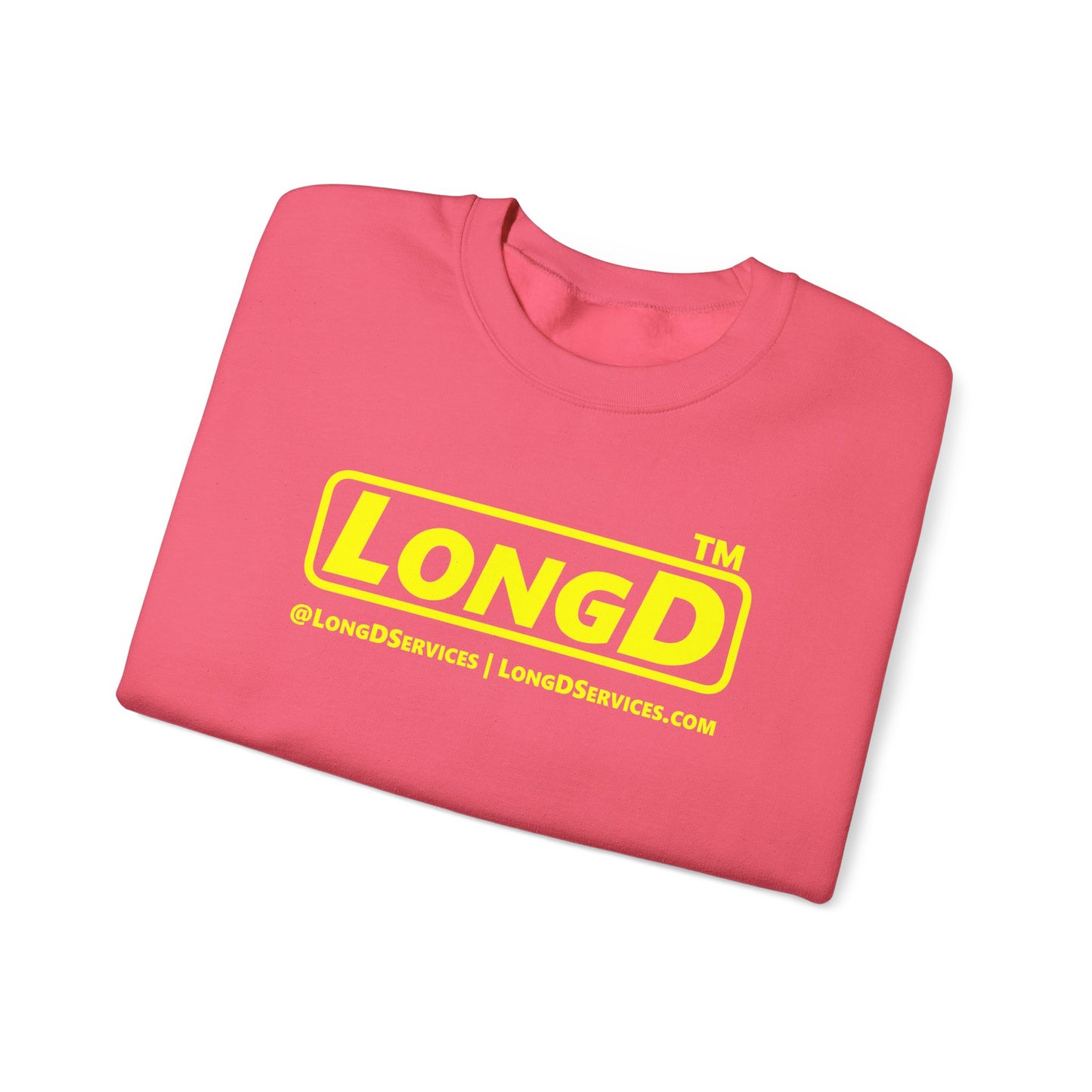 LongD Tag-domain positive alternate basic logo crewneck sweatshirt