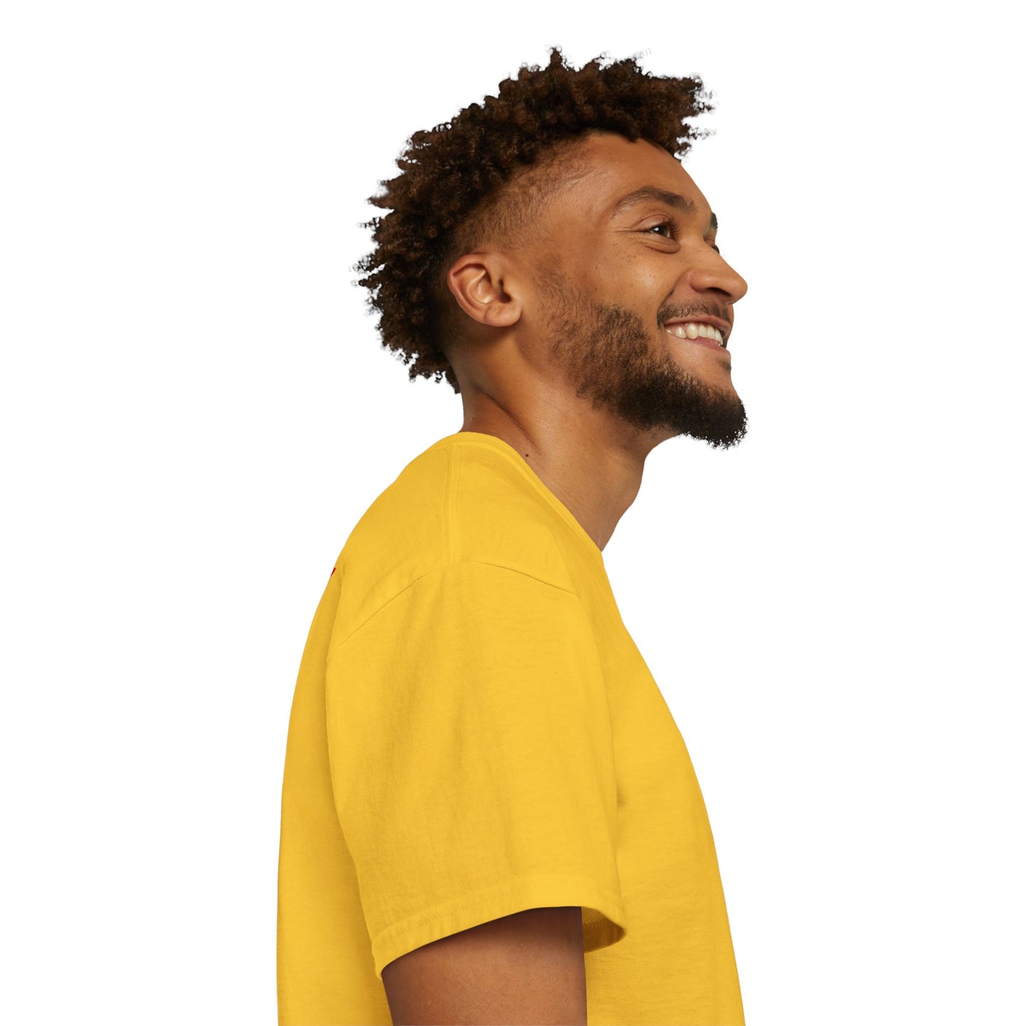 LongD positive horizontal 6-striped Hyde Park logo single-breasted front-back cotton tee (Juneteenth colors)