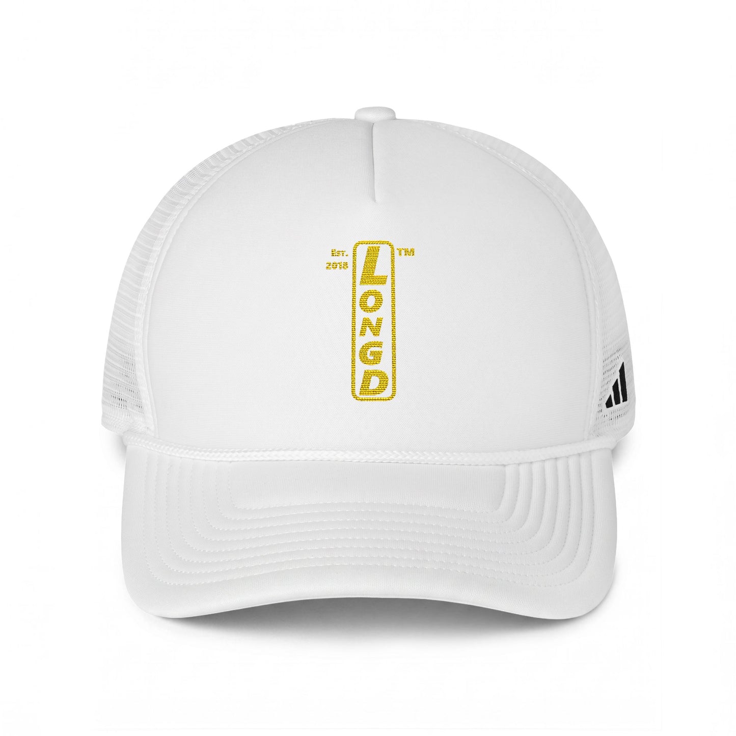 adidas reverse official basic upright logo trucker cap