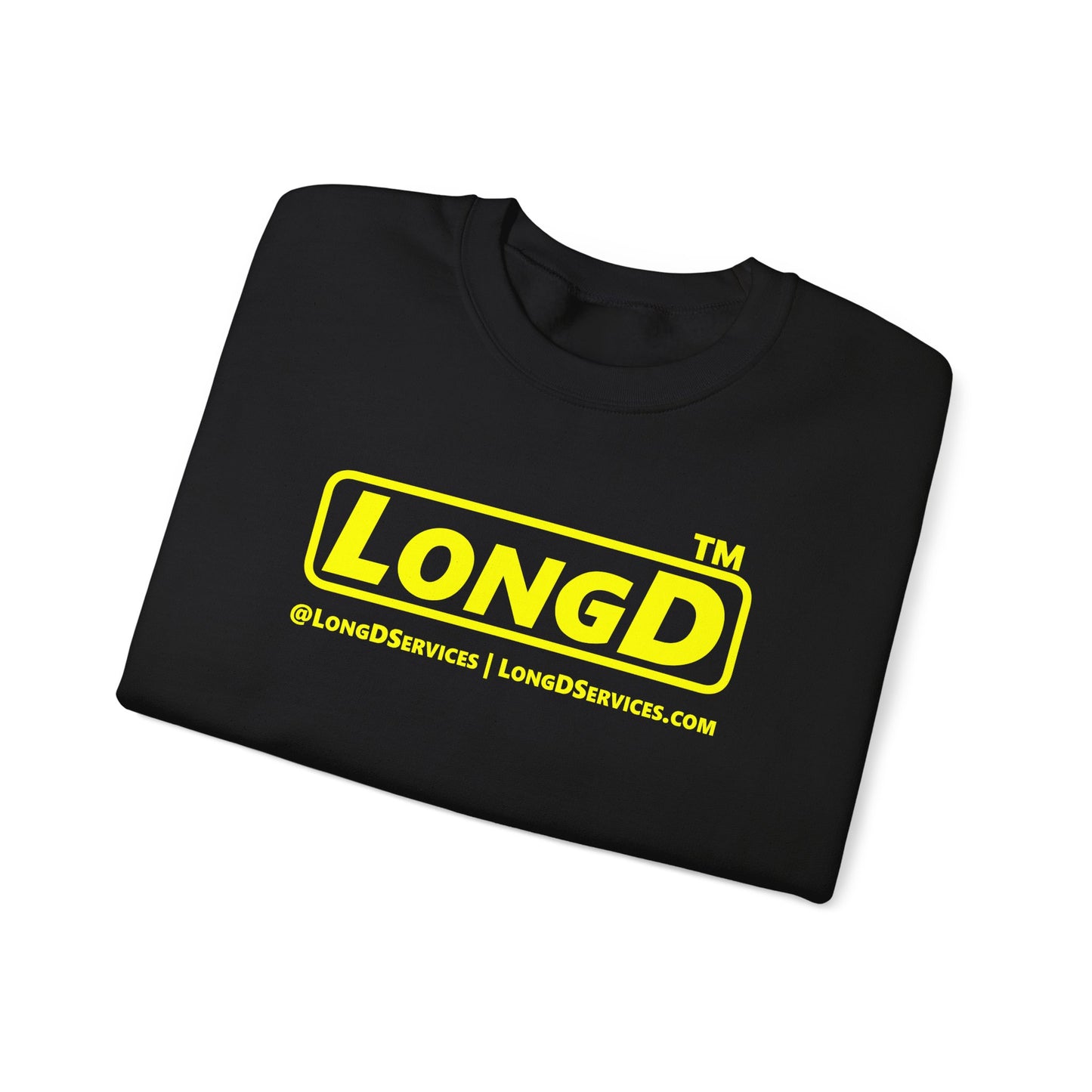 LongD Tag-domain positive alternate basic logo crewneck sweatshirt