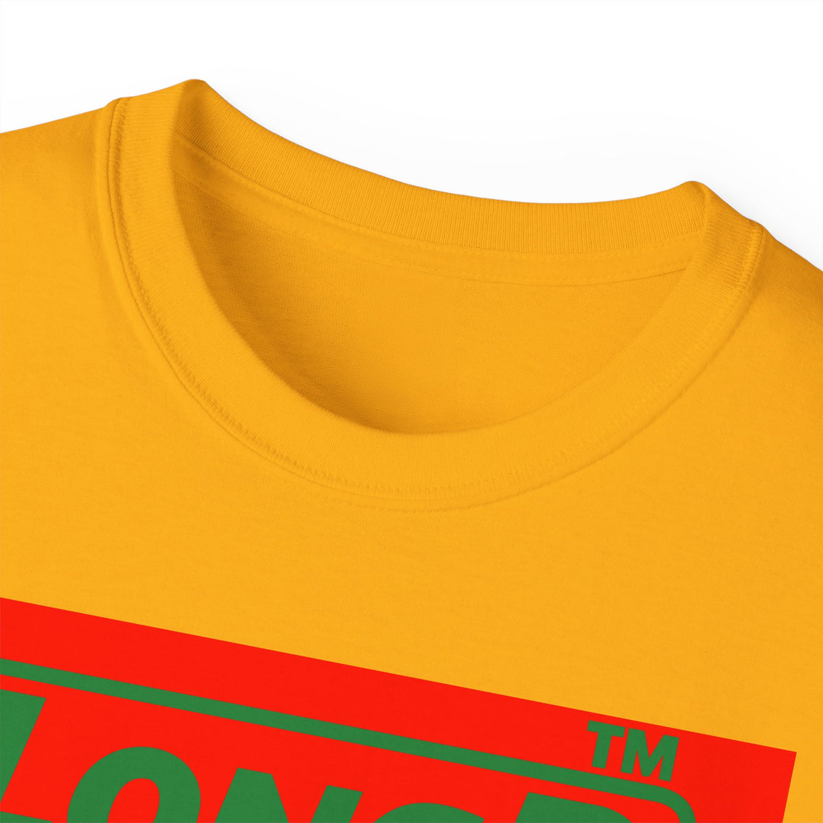 LongD Hyde Park logo positive green on negative red (Xmas colors) cotton tee