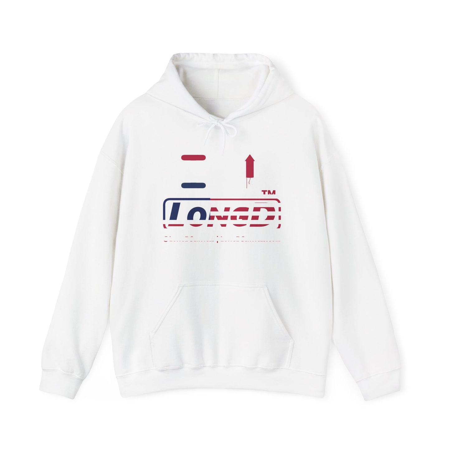 I firecracker LongD® positive flag tag-domain logo hoodie