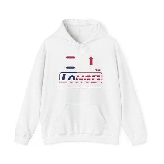 I firecracker LongD® positive flag tag-domain logo hoodie