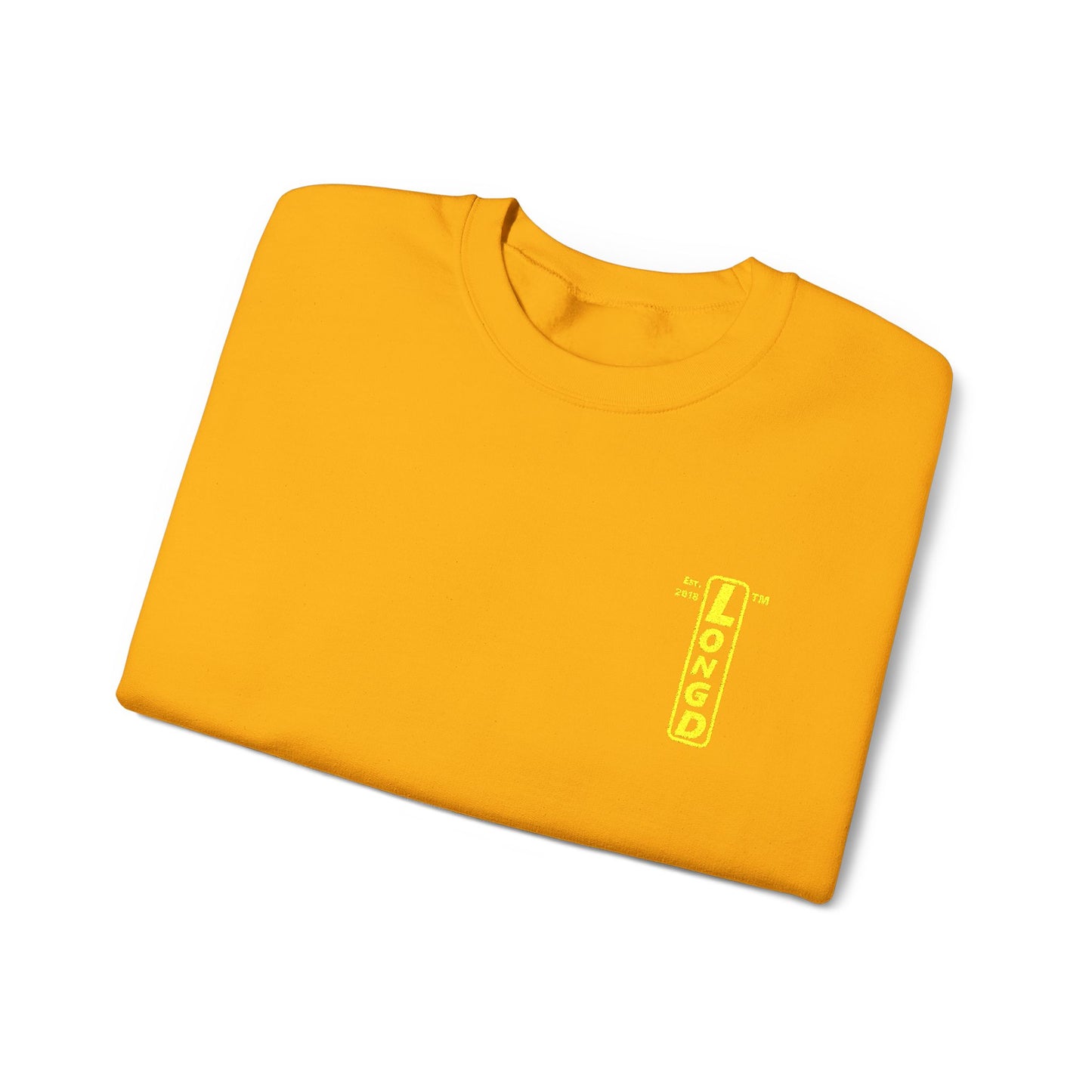 Embroidered Unisex Heavy Blend™ Crewneck Sweatshirt reverse basic logo upright