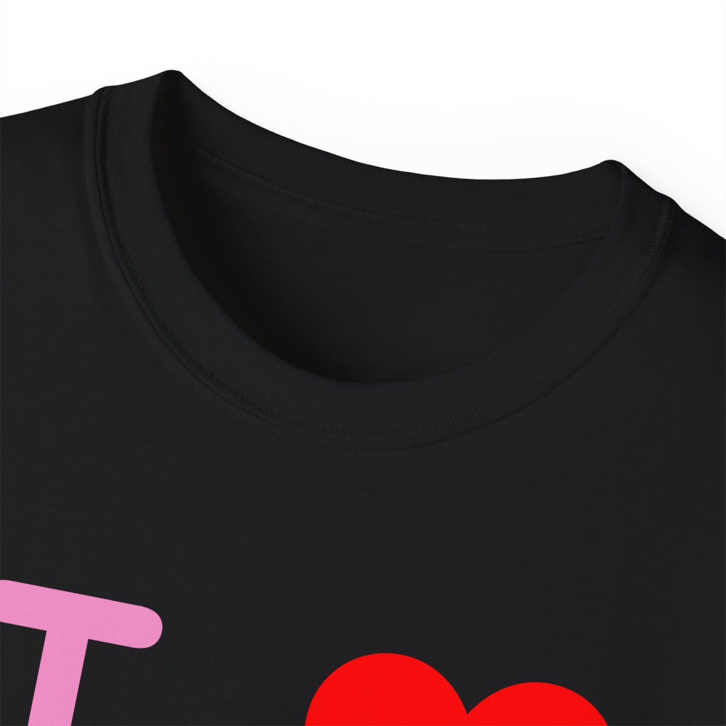I Luv LongD Logo Cotton Tee (Valentines pink text)