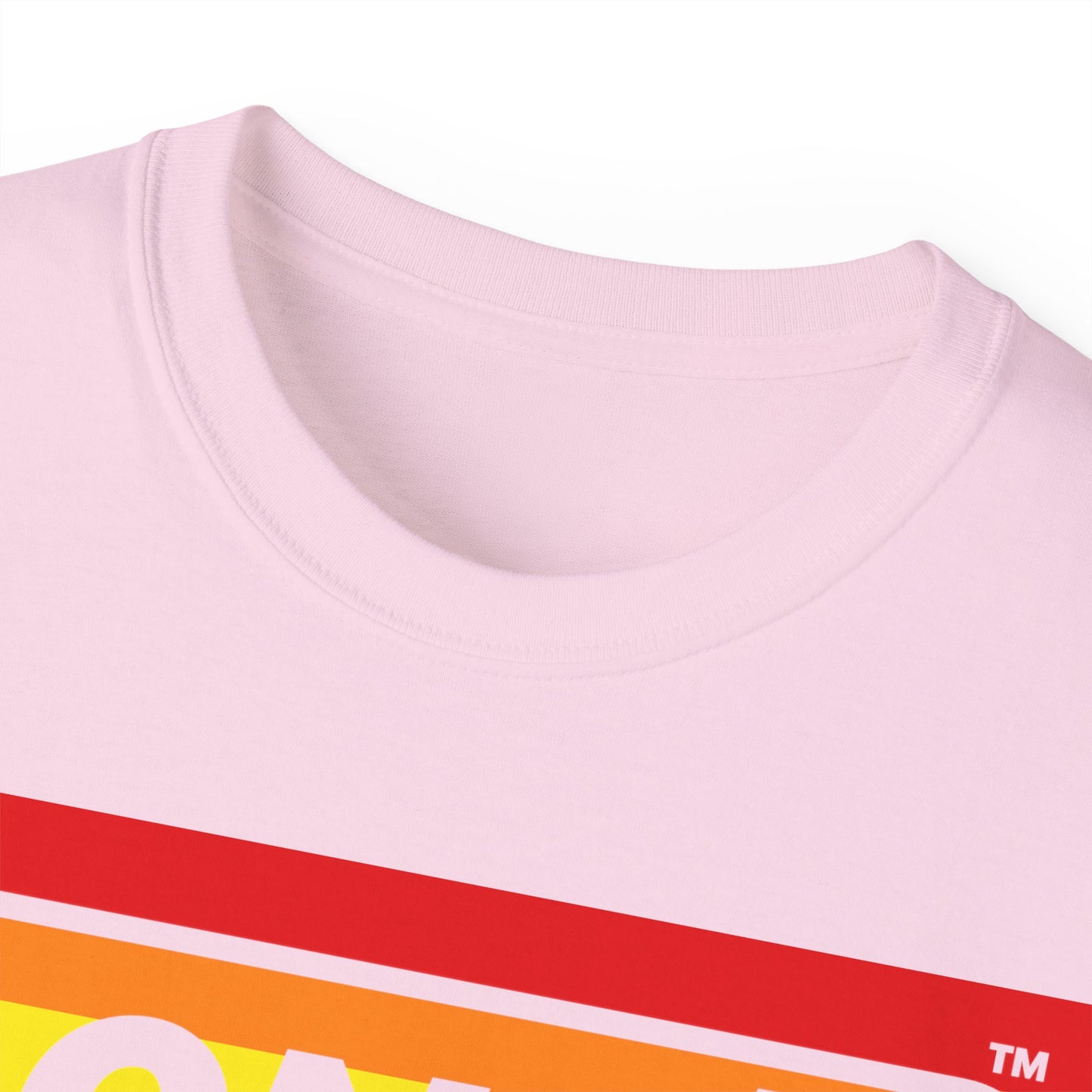 LongD® Logo Cotton Tee Pride striped negative text