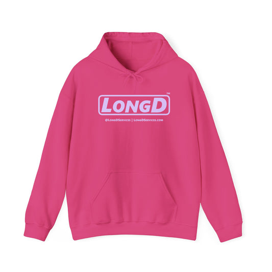 LongD® Logo Hoodie pastel purple text