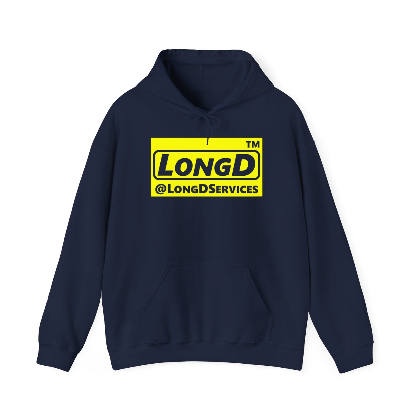 LongD® Logo (negative alternate Tag only version) Hoodie