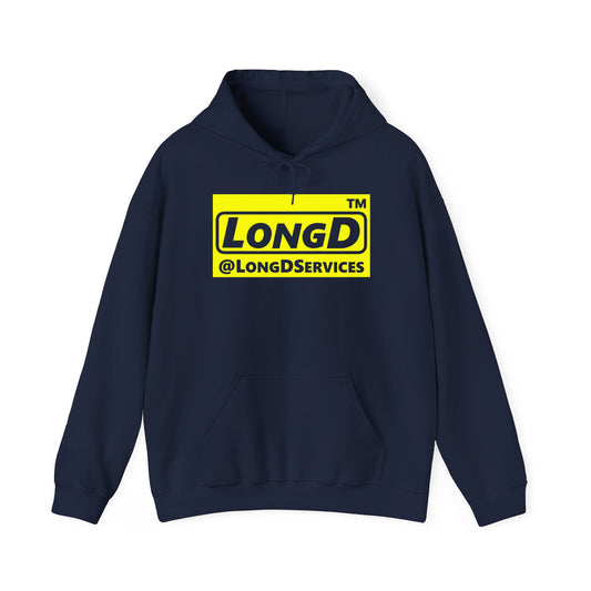 LongD® Logo (negative alternate Tag only version) Hoodie
