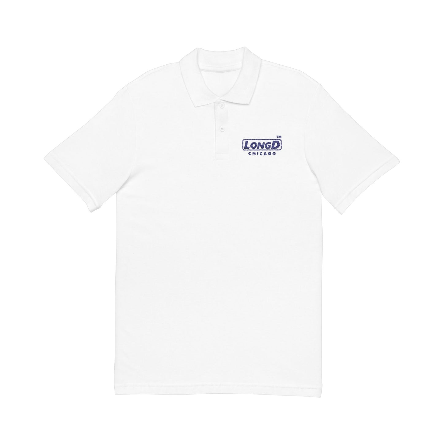 Embroidered LongD basic Chicago Logo Polo shirt