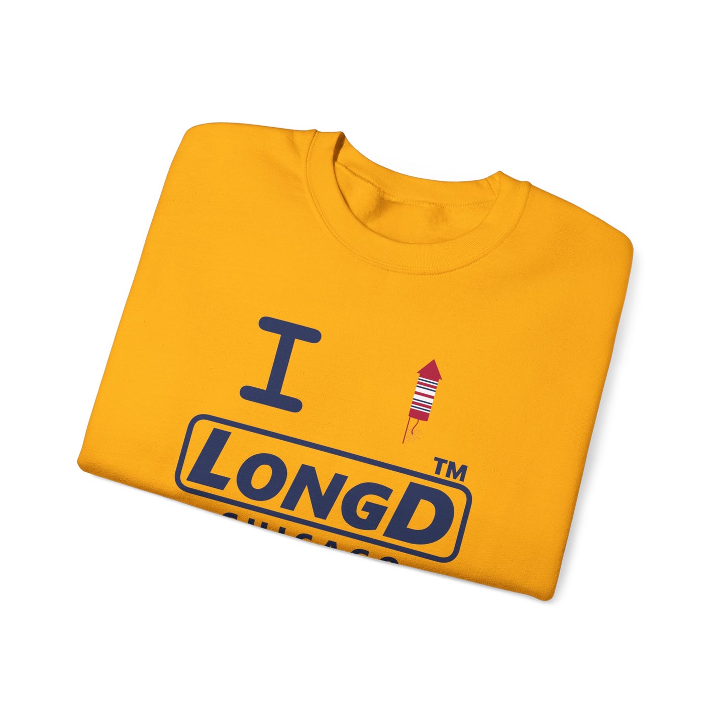 I firecracker LongD official basic Chicago logo crewneck sweatshirt