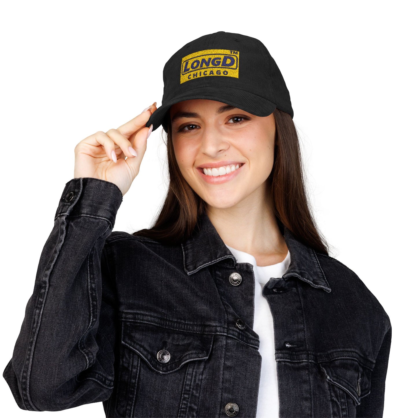 Embroidered Corduroy Cap Official Chicago logo