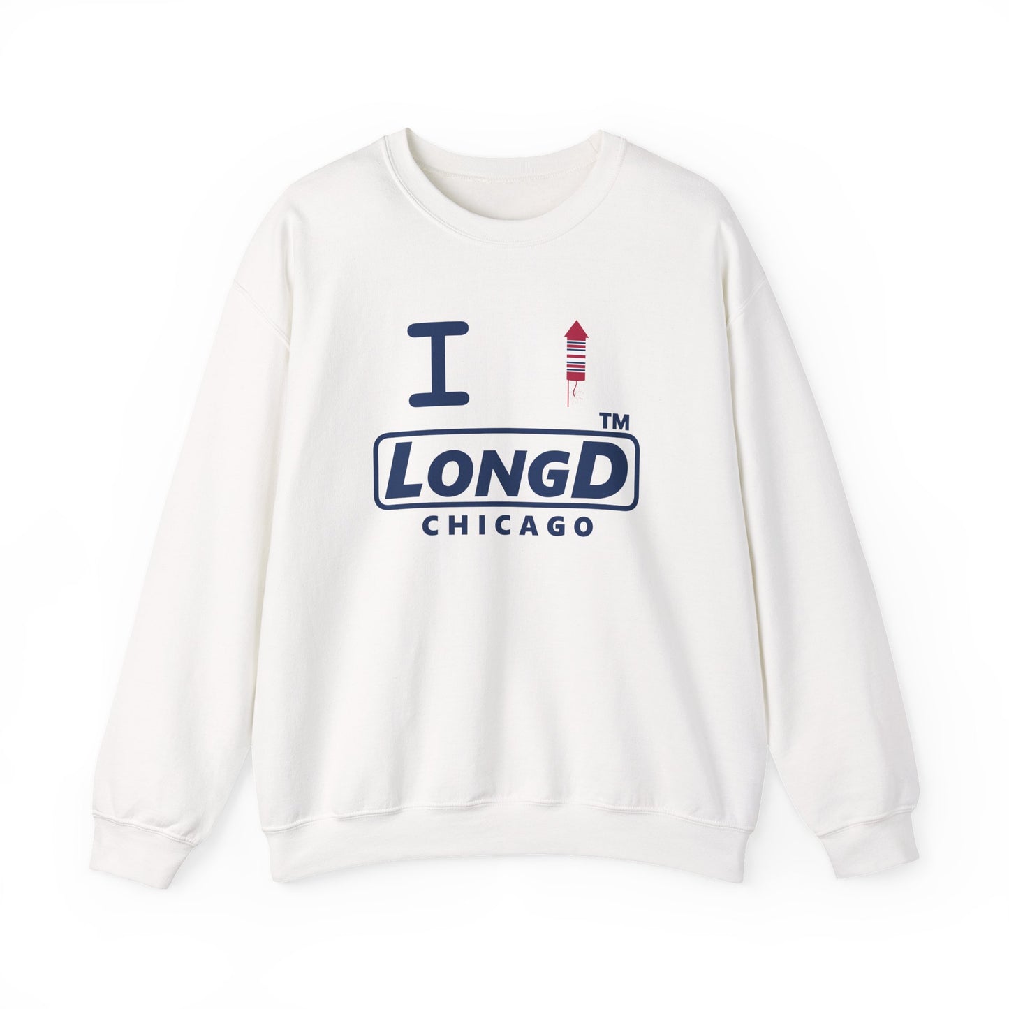 I firecracker LongD official basic Chicago logo crewneck sweatshirt
