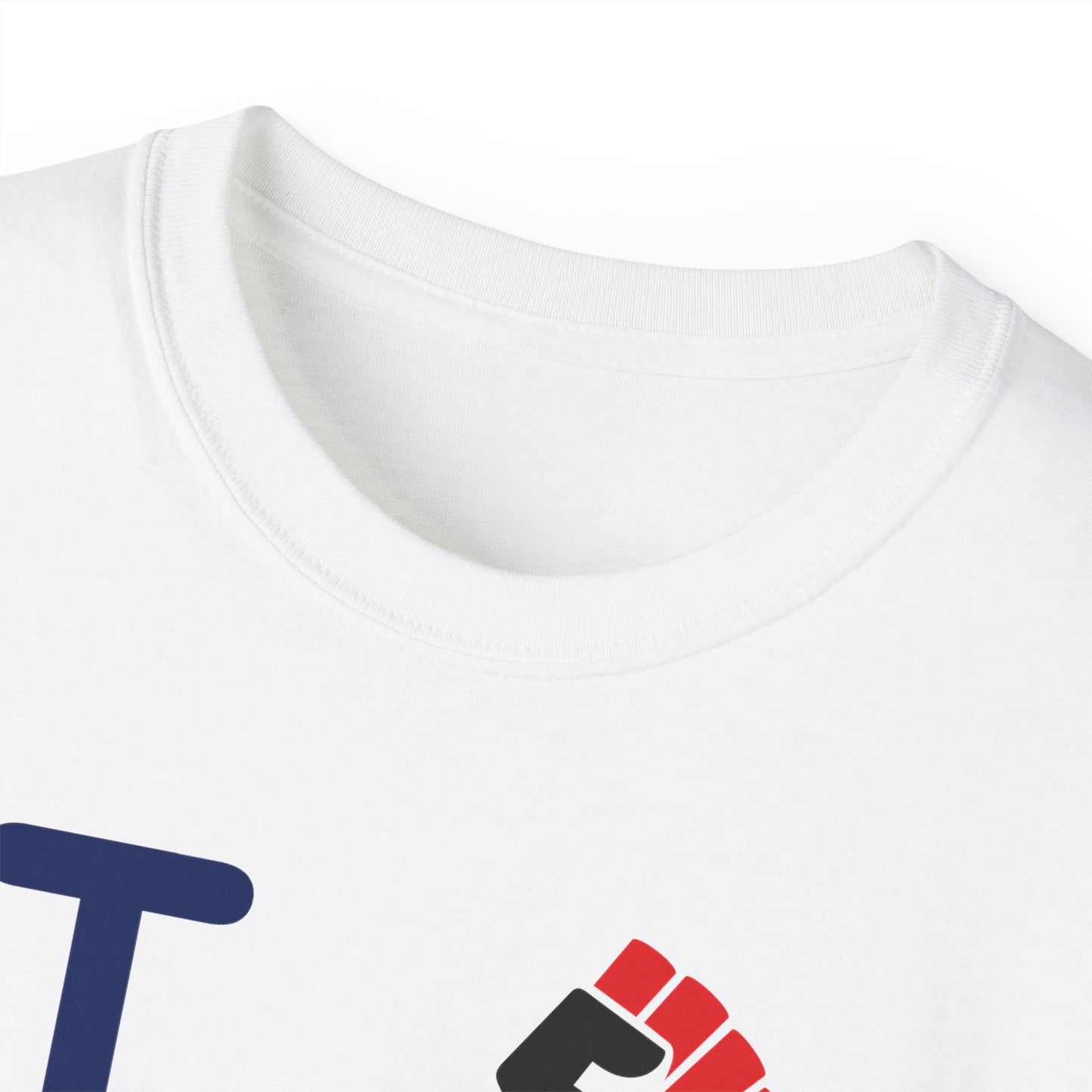 I fist LongD official Hyde Park logo cotton tee with multicolored fist