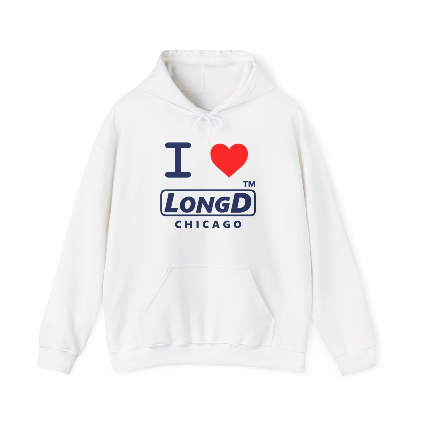 I Luv LongD® Logo (positive Chicago version) Hoodie