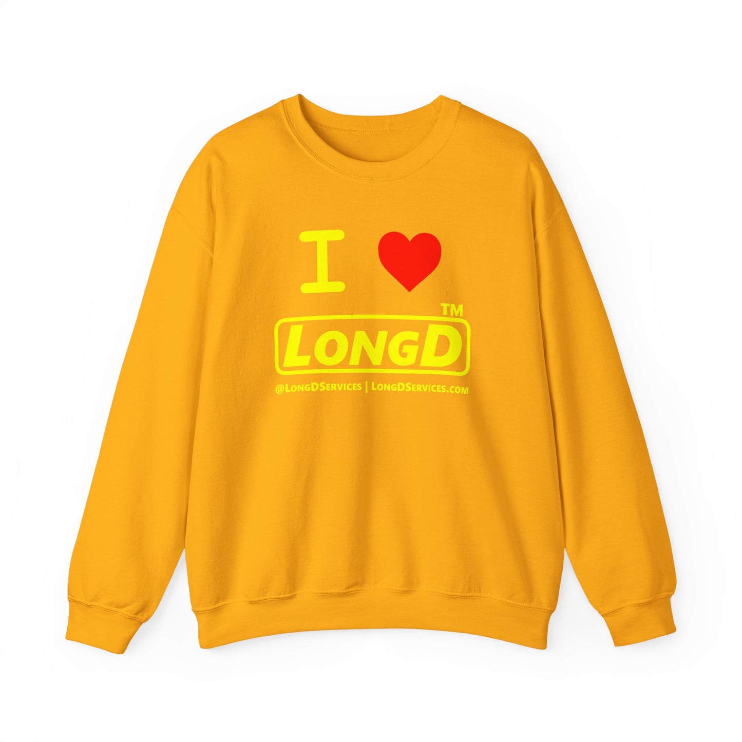 I Luv LongD Tag-domain positive alternate basic logo crewneck sweatshirt