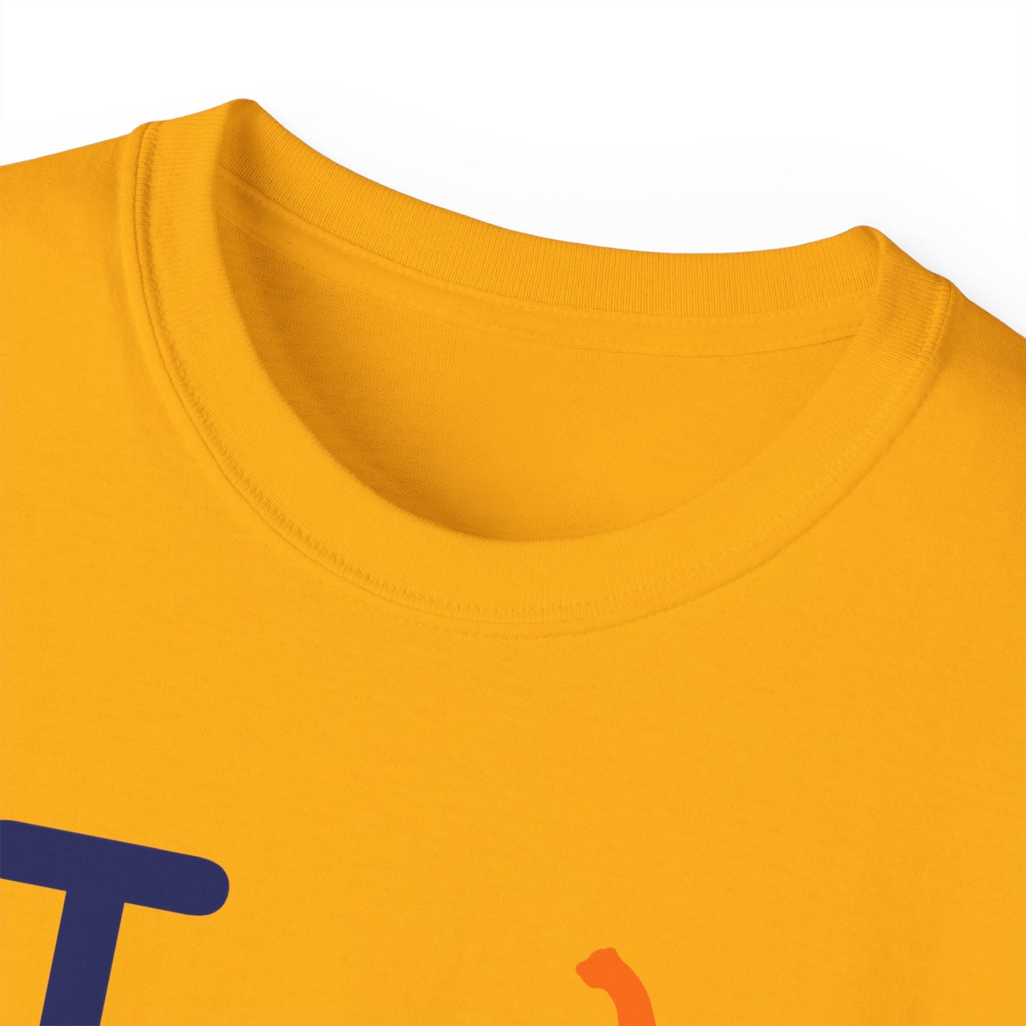 I Pumpkin LongD® Logo Cotton Tee positive blue basic Chicago logo