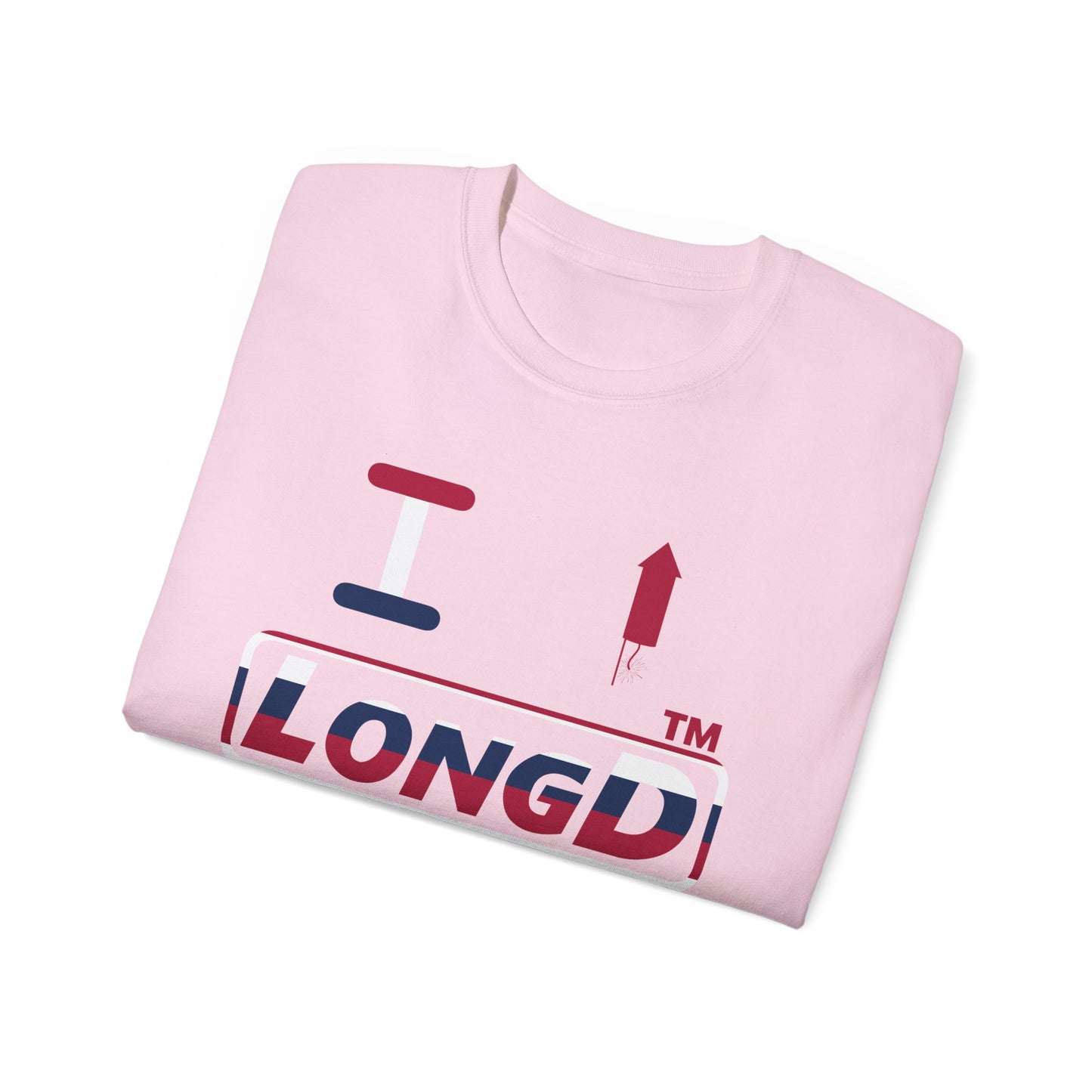 I firecracker LongD positive horizontal 6-striped Chicago logo cotton tee