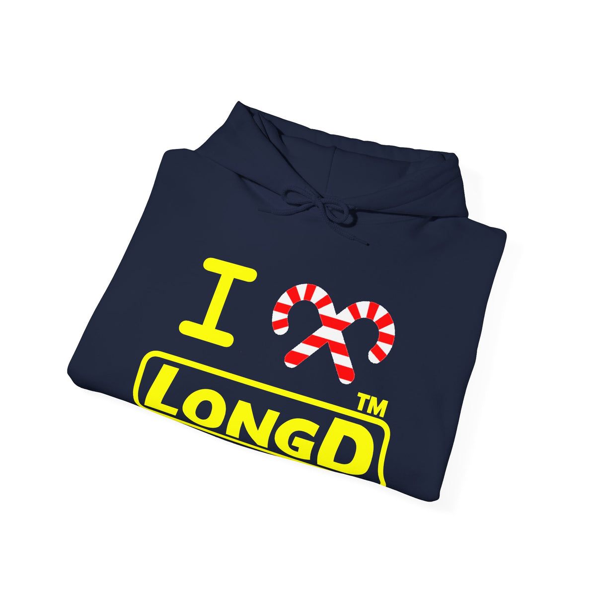 I candy cane LongD Chicago positive alternate basic yellow logo hoodie