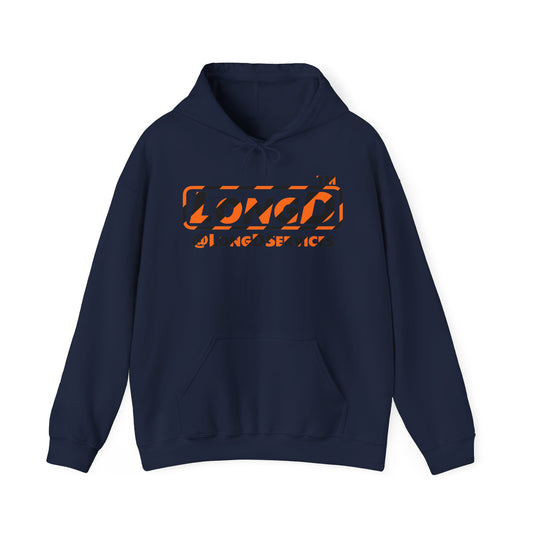 LongD Tag positive 12-striped logo (Halloween colors) hoodie