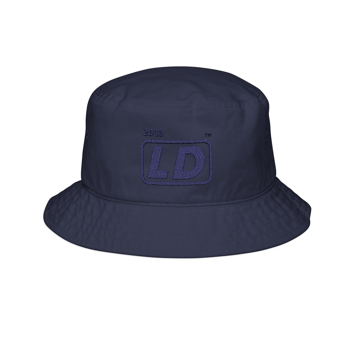 Embroidered official basic logo initials bucket hat