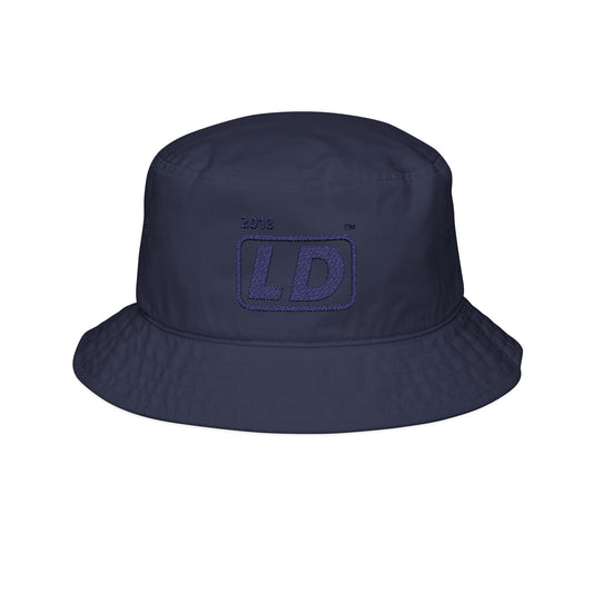 Embroidered official basic logo initials bucket hat