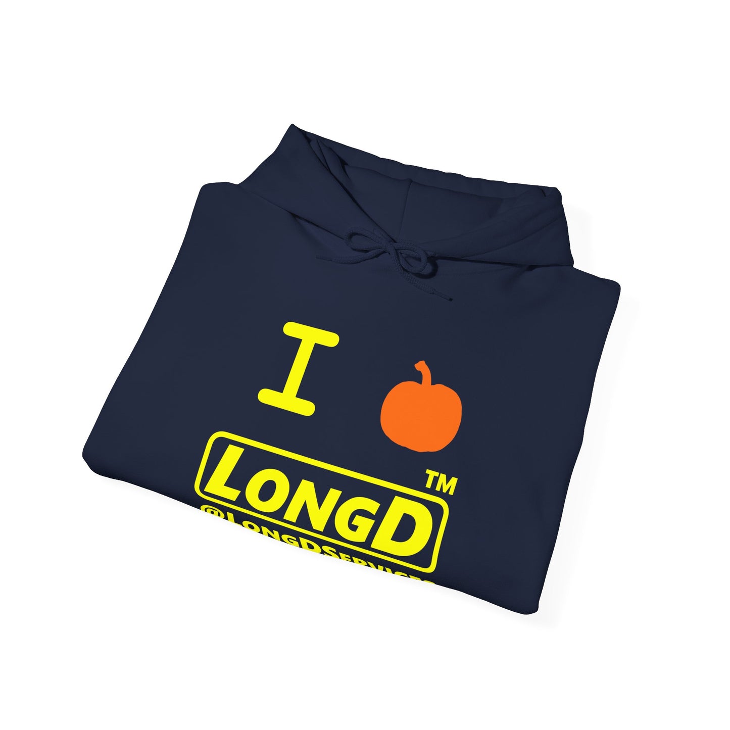 I Pumpkin LongD® Logo Hoodie yellow basic tag logo