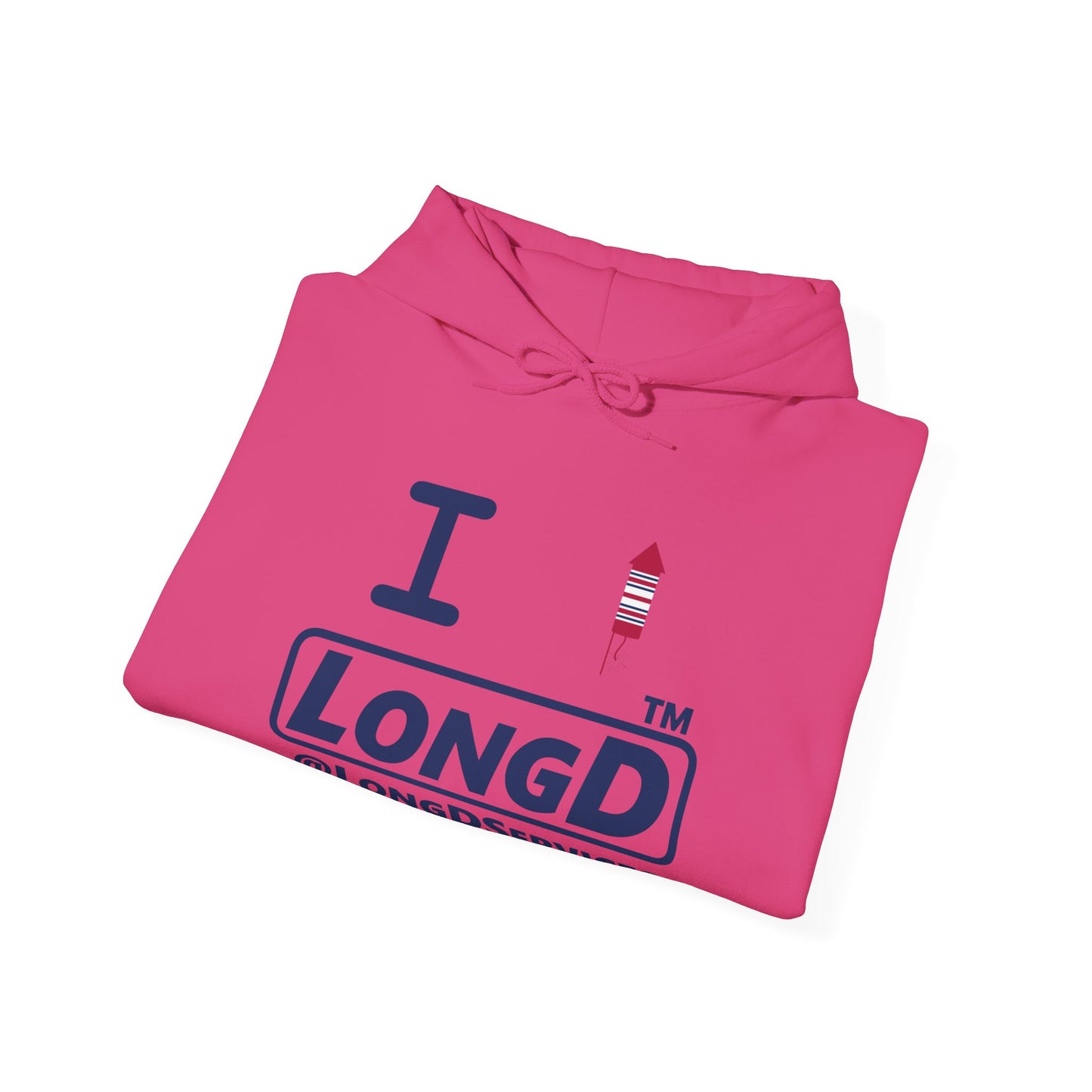 I firecracker LongD® positive basic official tag logo hoodie