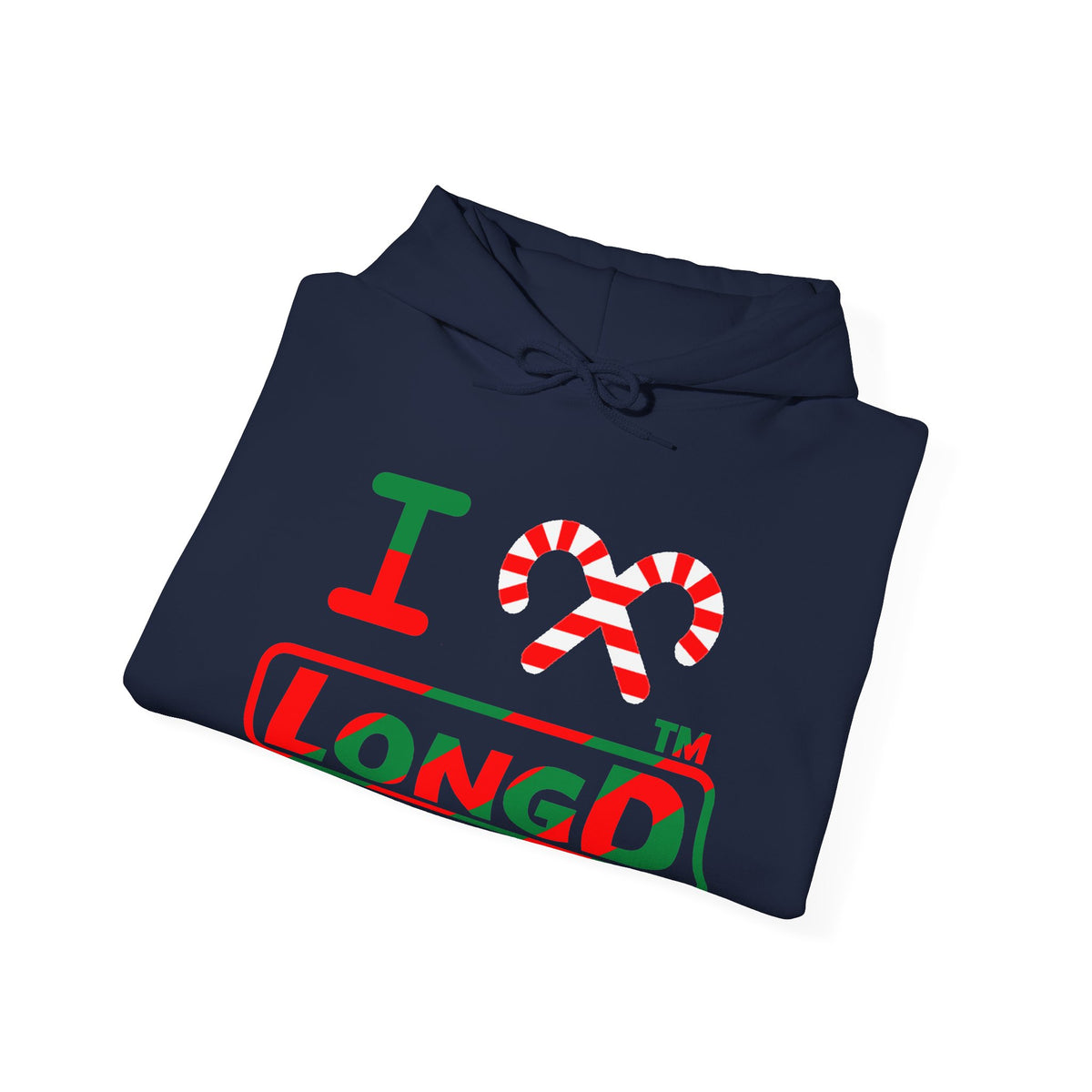 I candy cane LongD Hyde Park positive pixel-weighted 6-striped logo hoodie