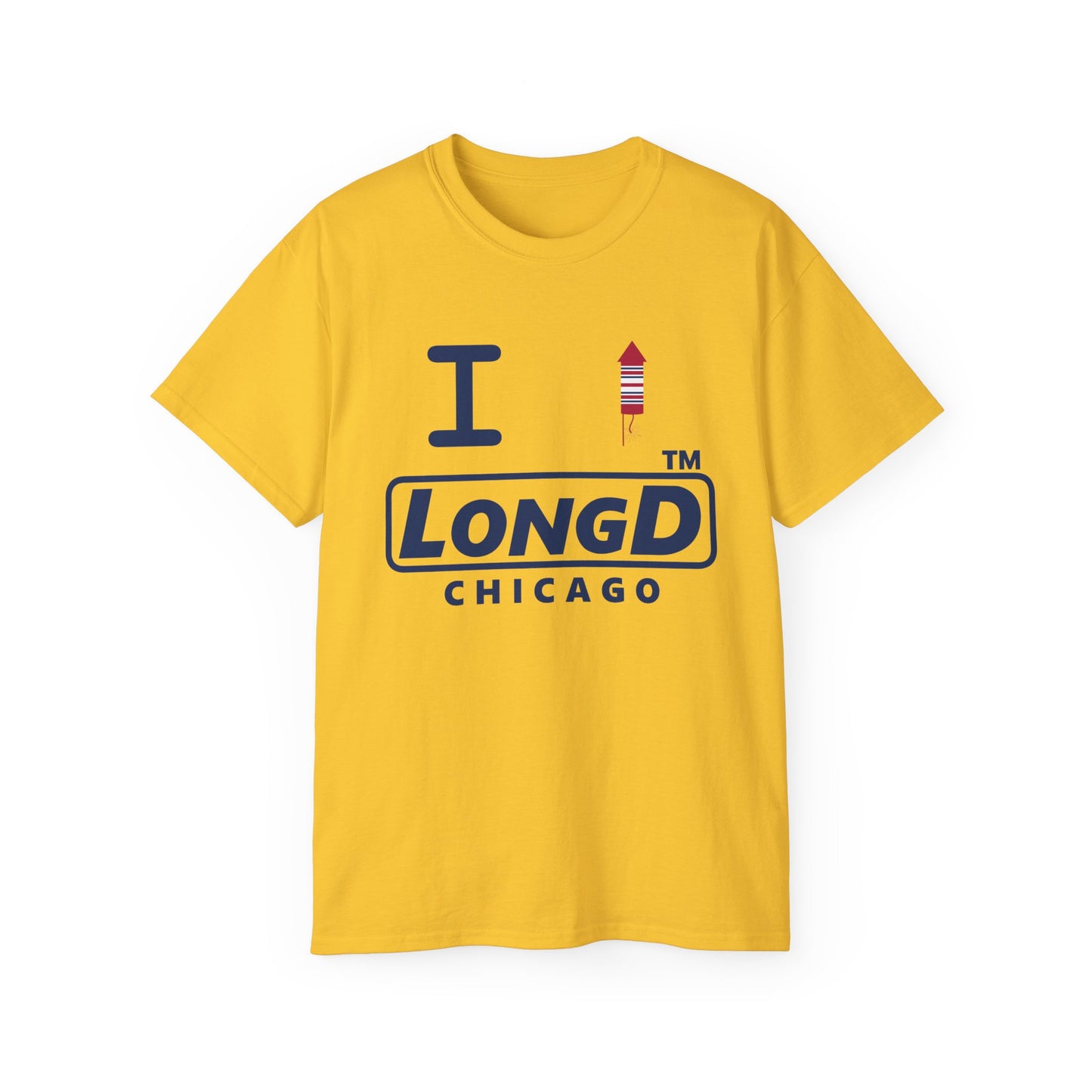 I firecracker LongD official basic Chicago logo cotton tee