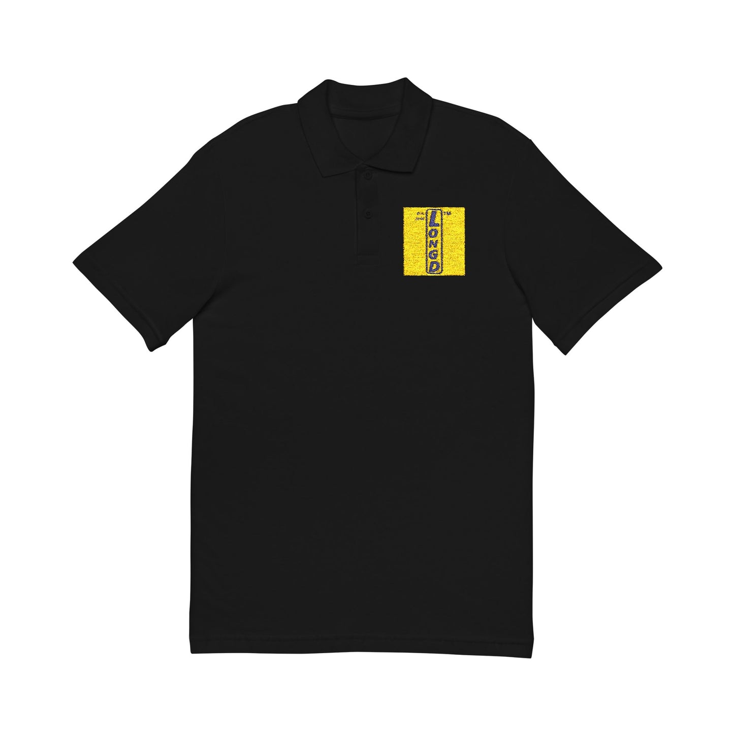 Embroidered LongD official logo upright polo shirt