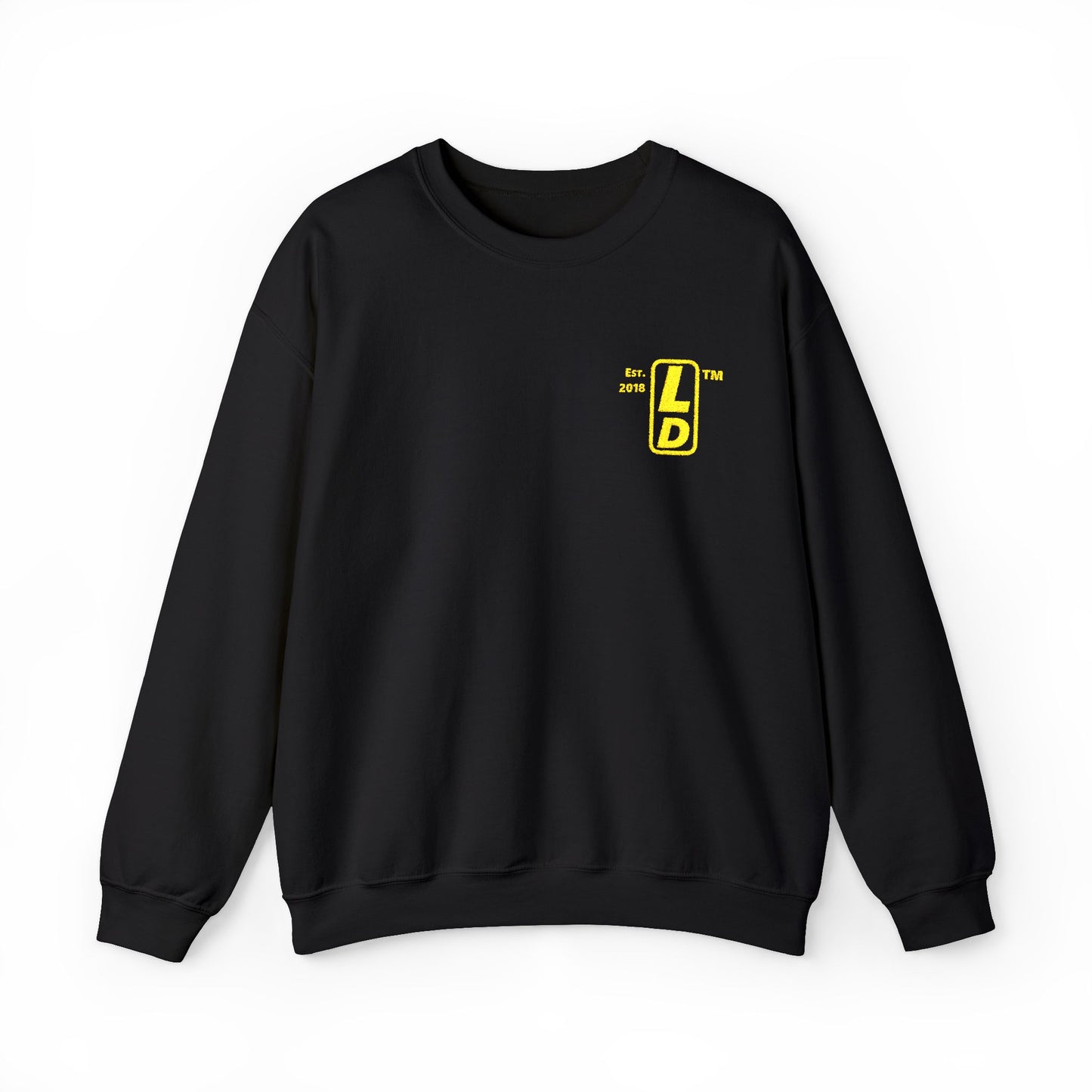Embroidered Unisex Heavy Blend™ Crewneck Sweatshirt reverse basic logo upright initials