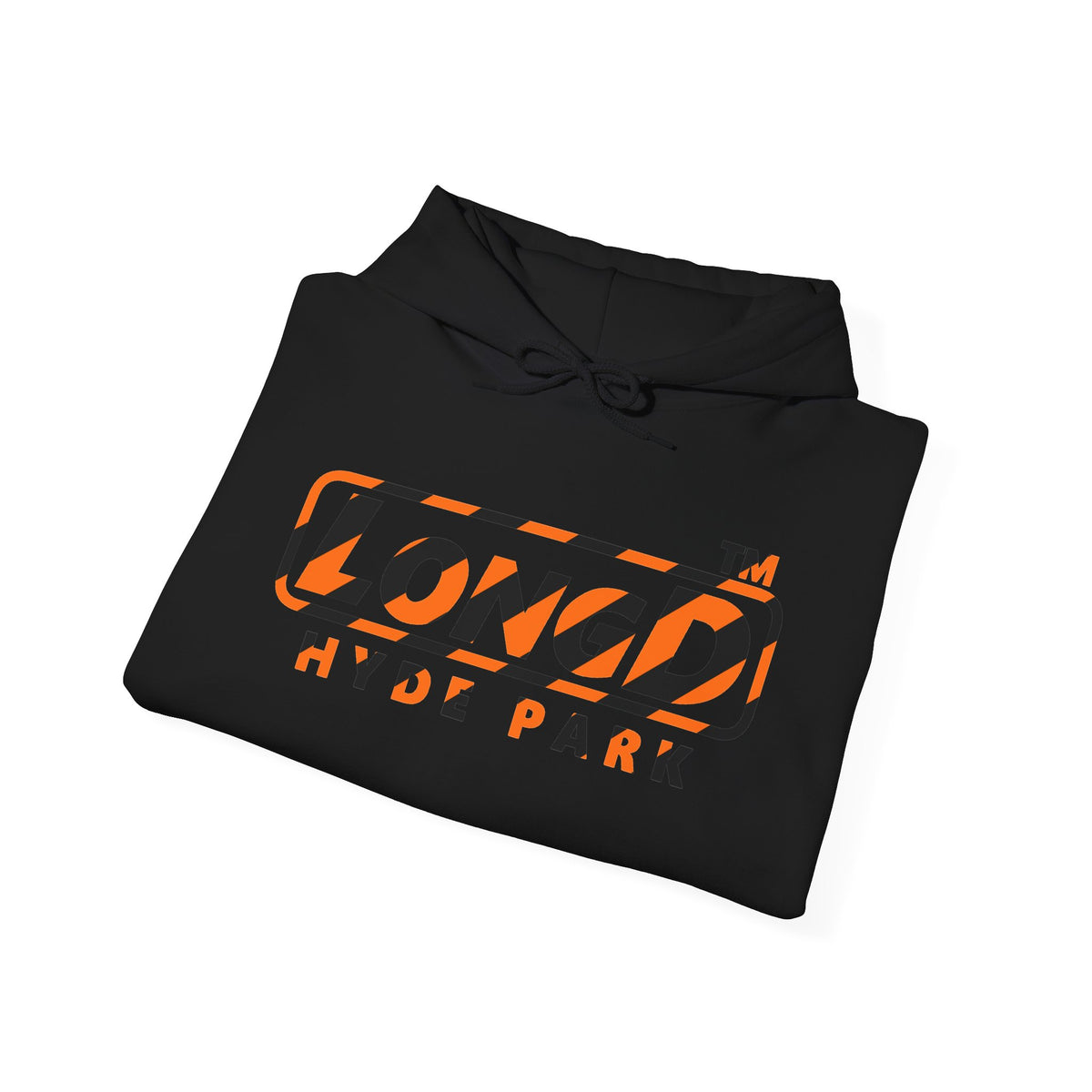 LongD Hyde Park positive 12-striped 4-print logo (Halloween colors) hoodie