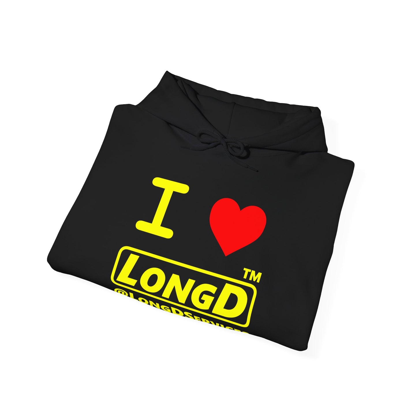 I Luv LongD® Logo (positive alternate Tag only version) Hoodie