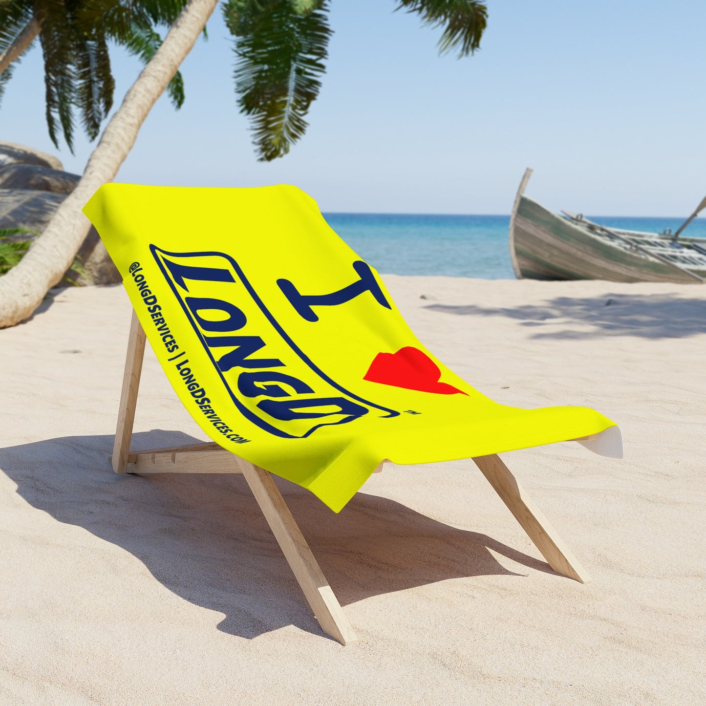 I Luv LongD Beach Towel
