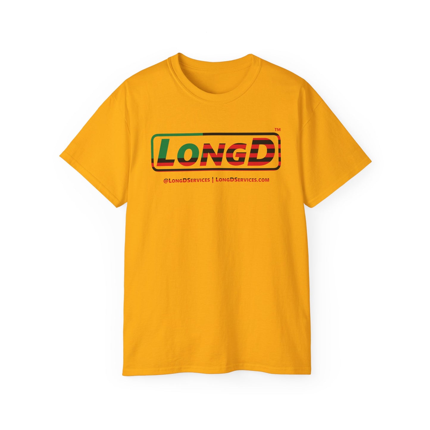 LongD® Logo Cotton Tee Juneteenth positive flag