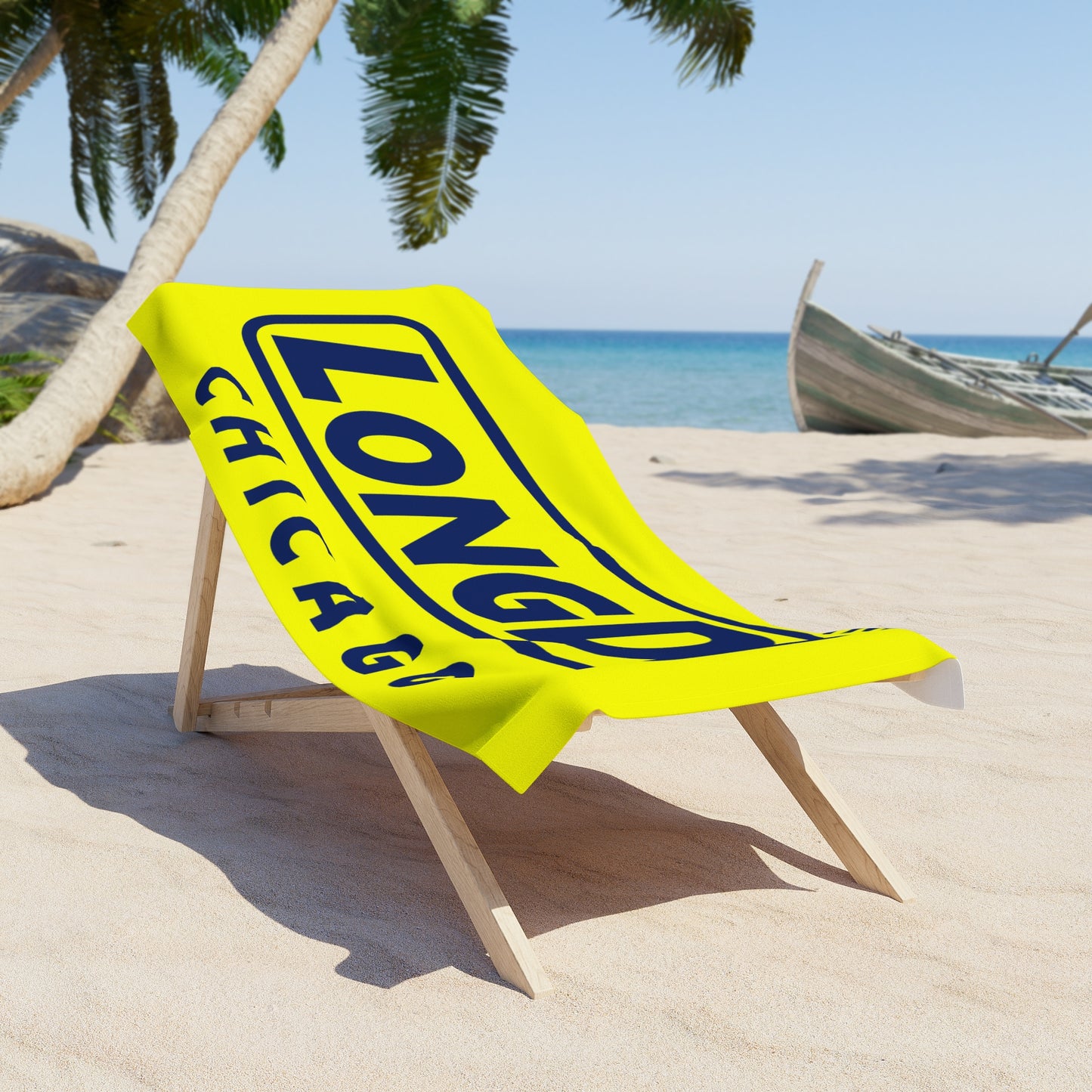 LongD Official Logo Chicago Beach Towel