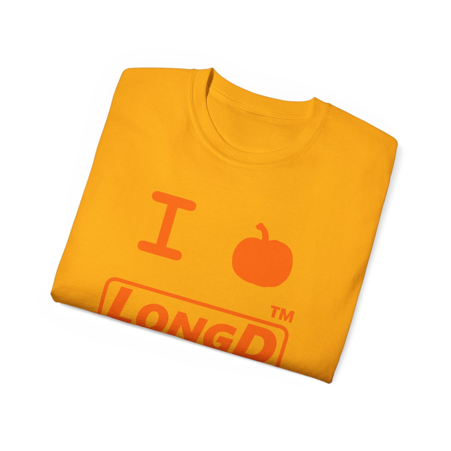 I Pumpkin LongD® Logo Cotton Tee positive orange basic Hyde Park logo