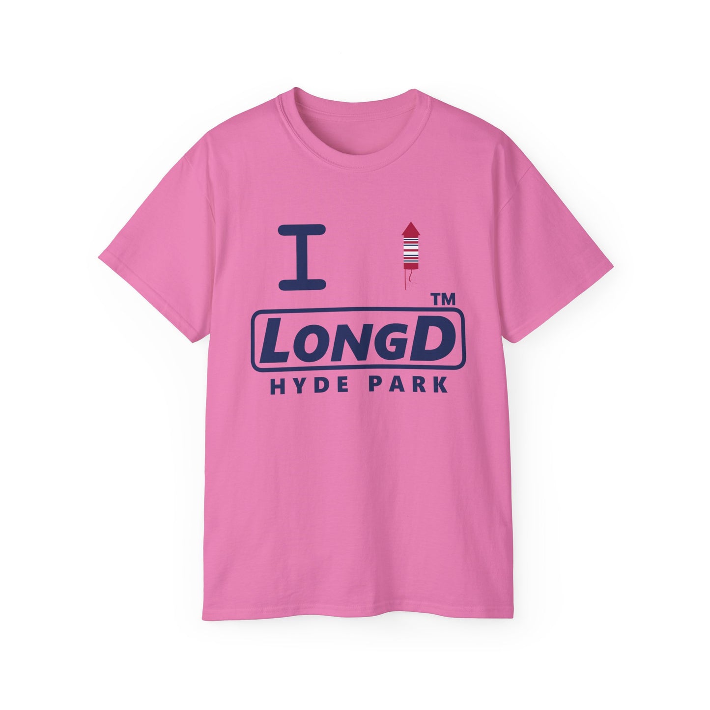 I firecracker LongD official basic Hyde Park logo cotton tee