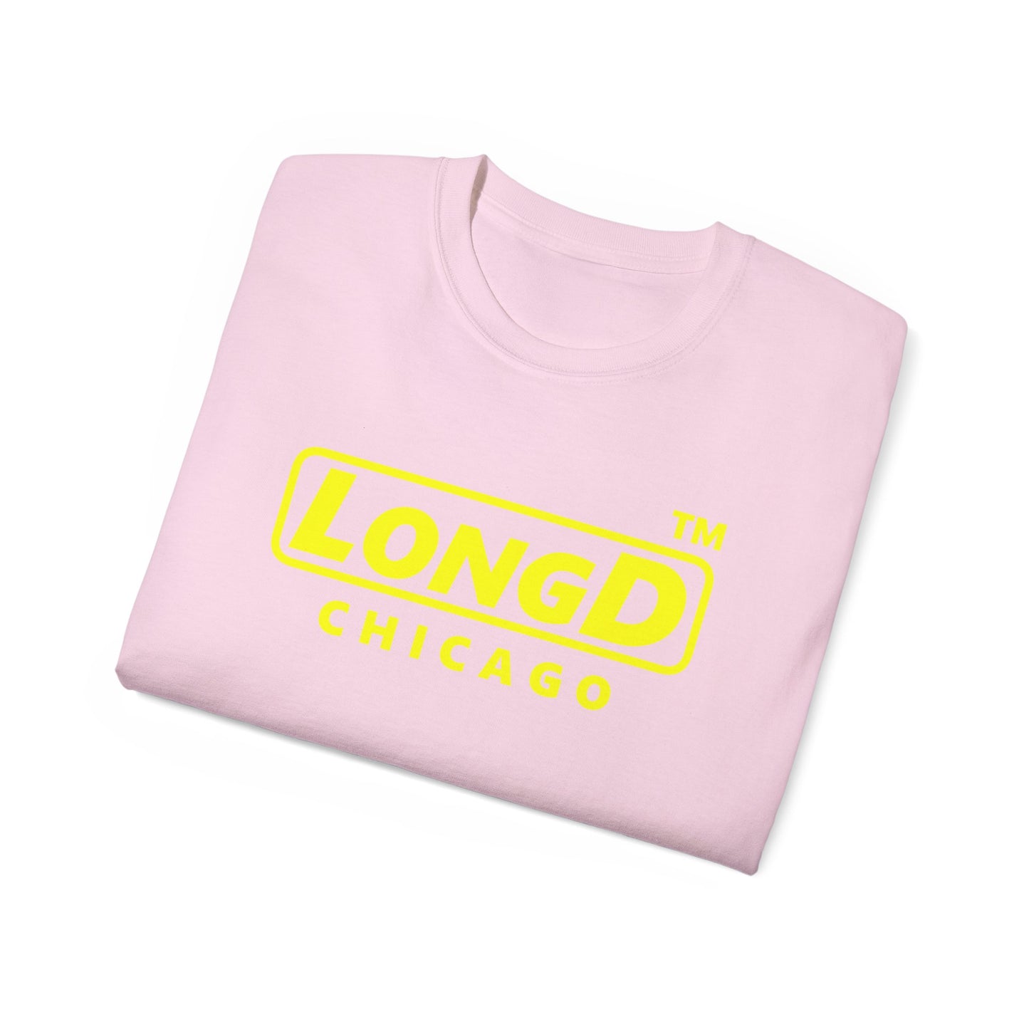 LongD® Logo Cotton Tee positive reverse basic Chicago logo