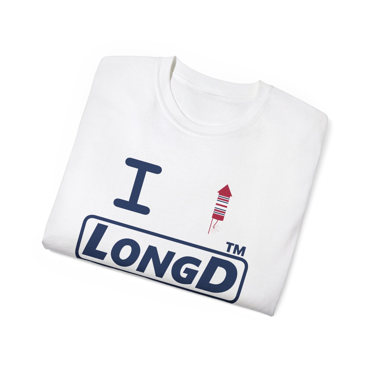 I firecracker LongD official basic tag-domain logo cotton tee