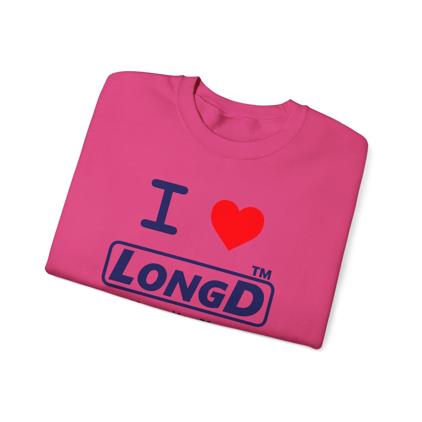 I Luv LongD Tag-domain positive official basic logo crewneck sweatshirt
