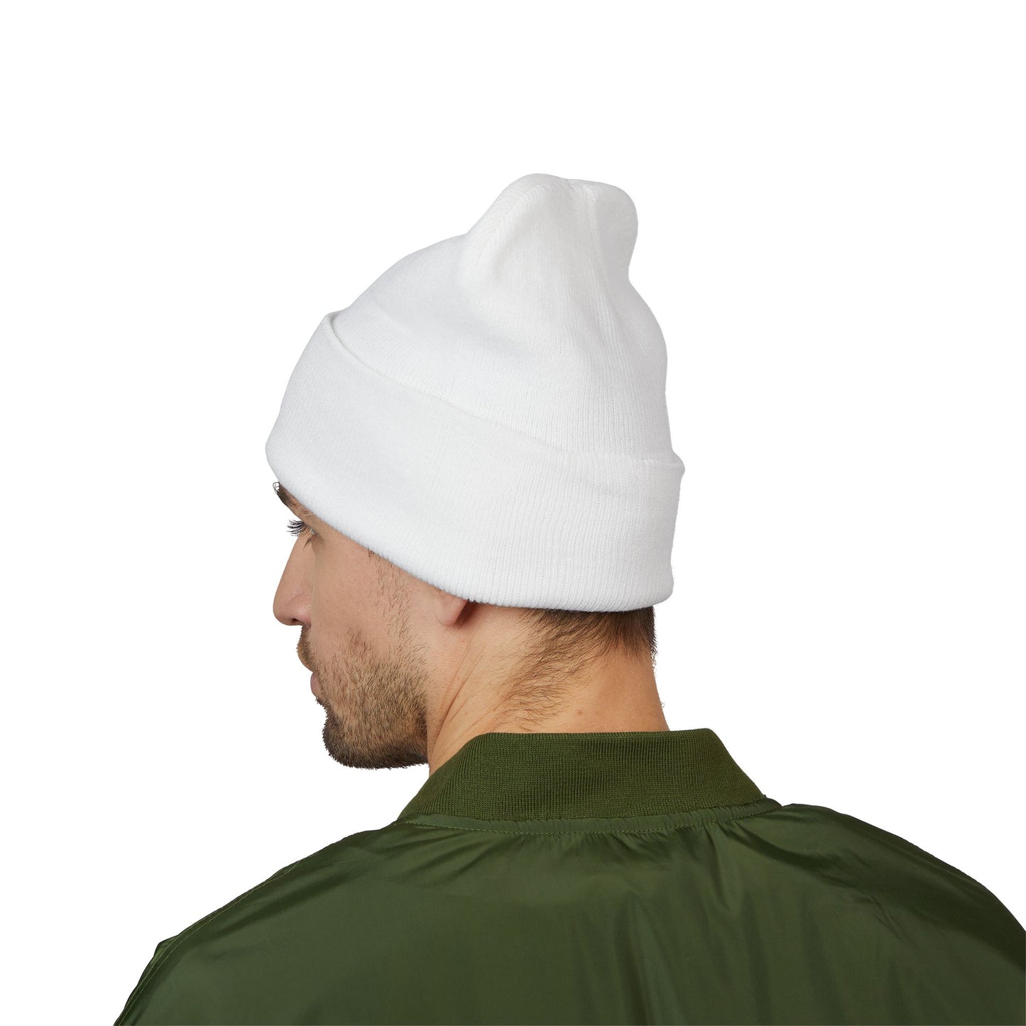 Embroidered Classic Cuffed Beanie basic official logo upright