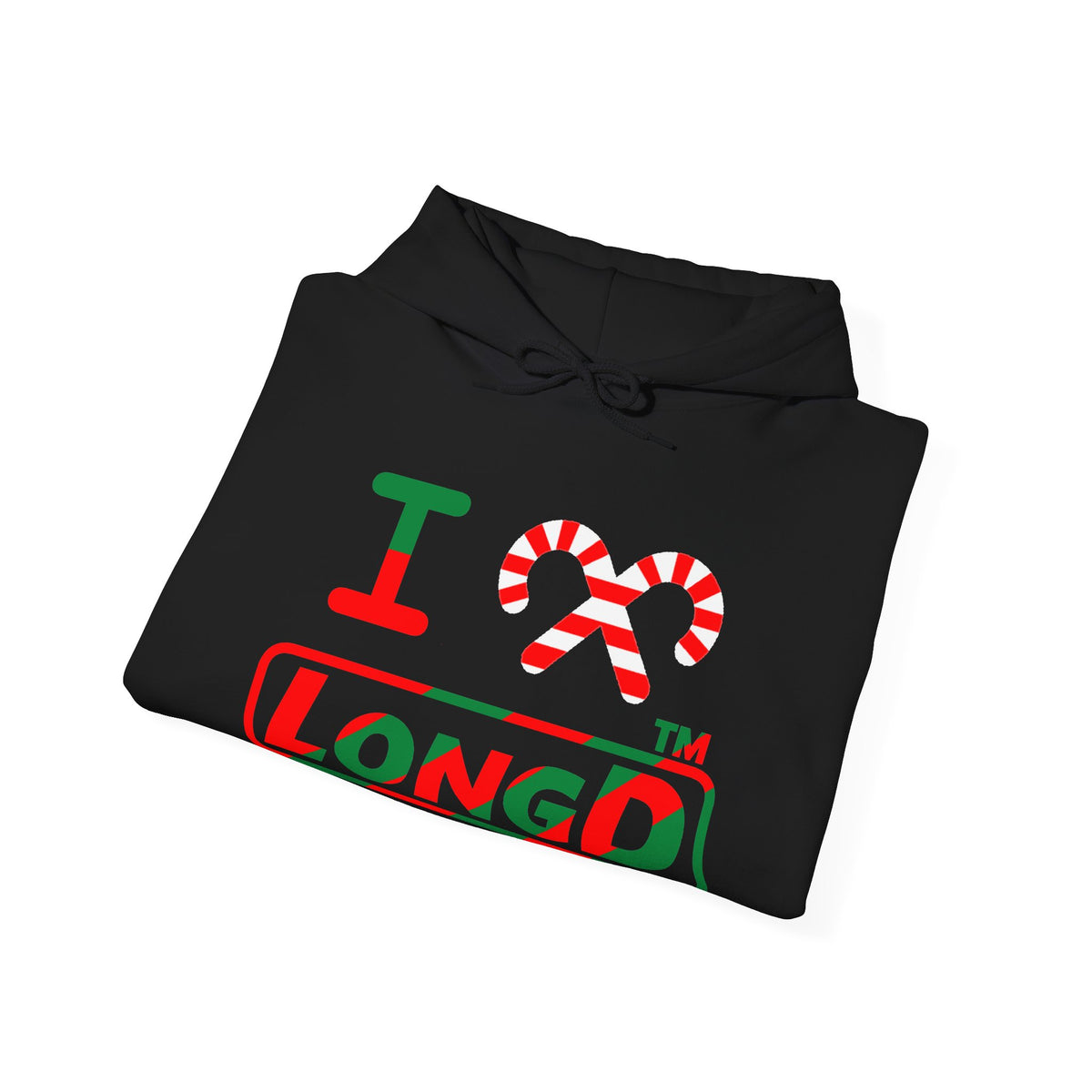 I candy cane LongD Hyde Park positive pixel-weighted 6-striped logo hoodie