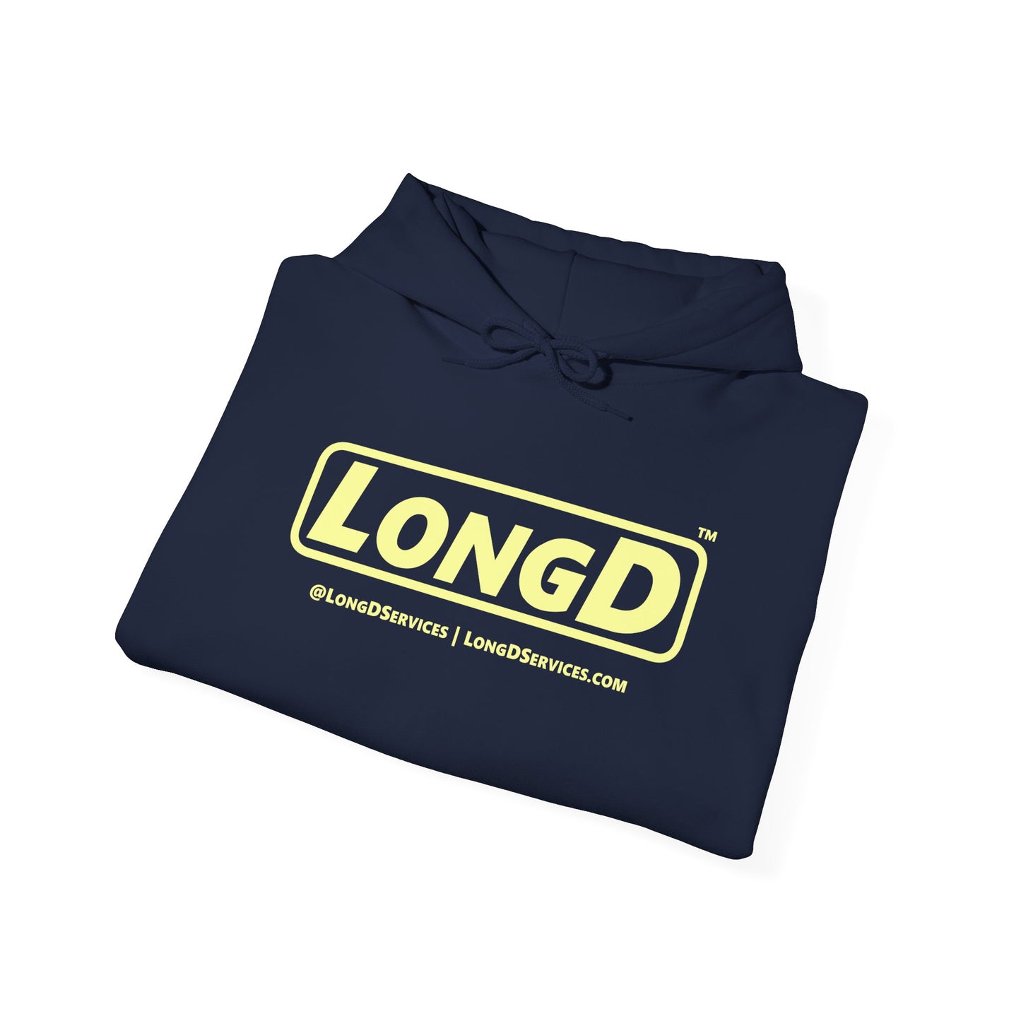 LongD® Logo Hoodie pastel yellow text