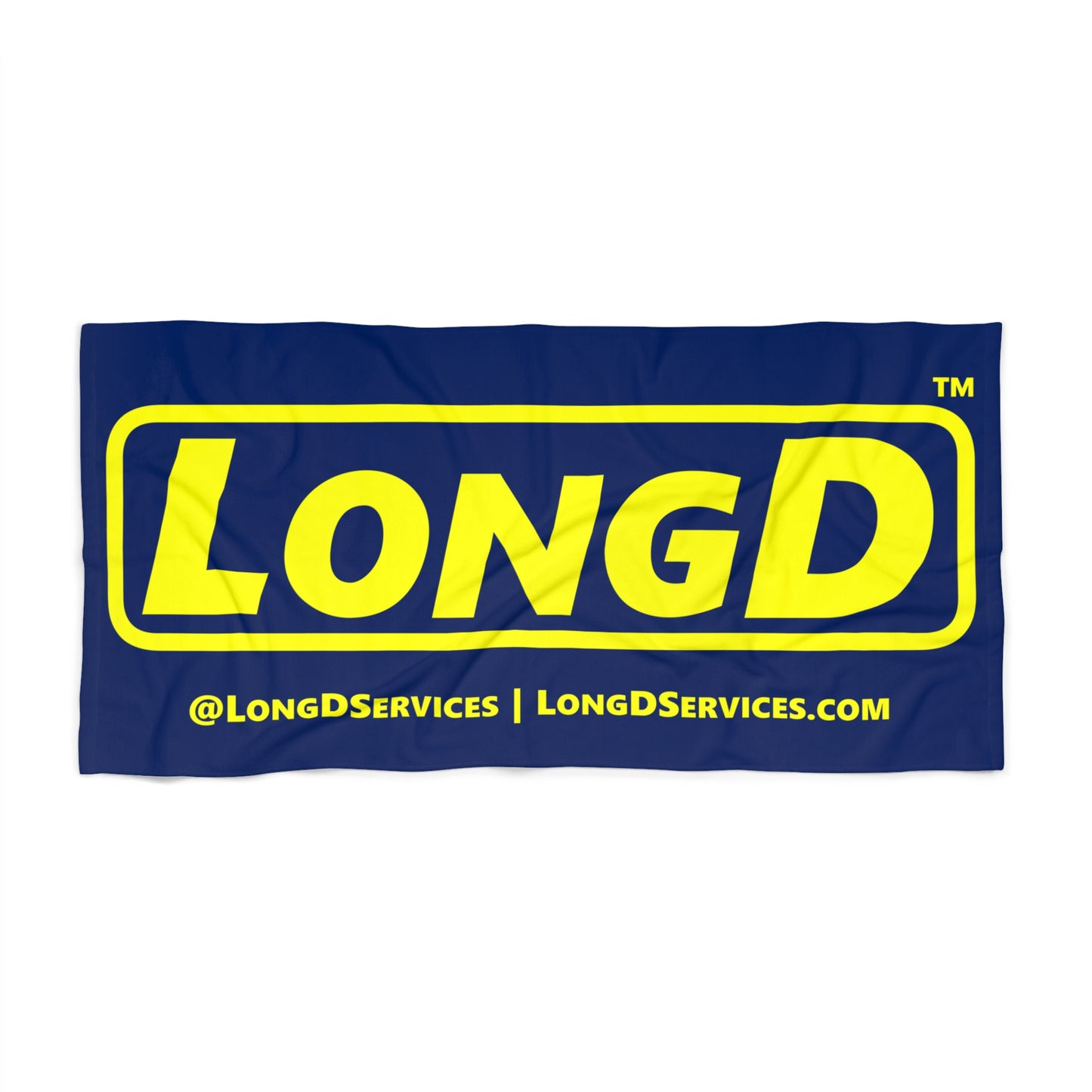 LongD Reverse Logo Beach Towel