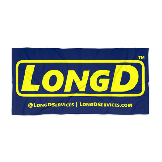 LongD Reverse Logo Beach Towel