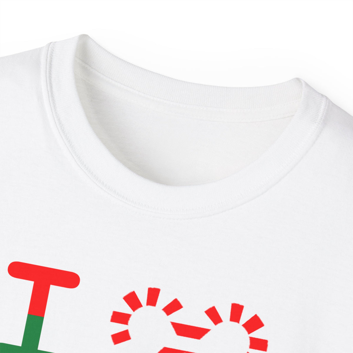 I candy cane LongD Hyde Park negative argyle logo cotton tee