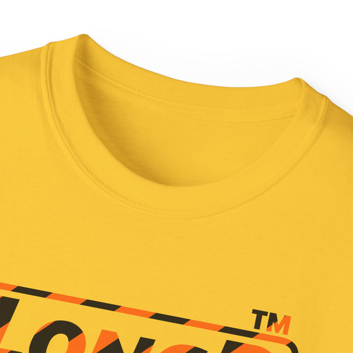 LongD Hyde Park positive 12-striped 4-print logo (Halloween colors) cotton tee